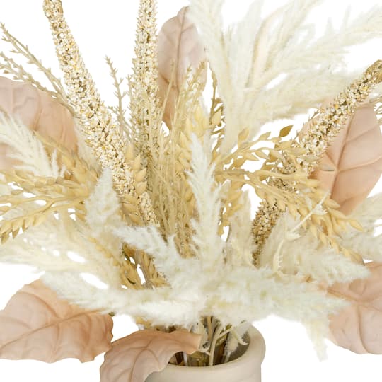 15" Cream Pampas Real Touch Premade Arrangement by Ashland®